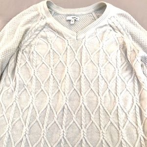 Pullover crew neck sweater off white